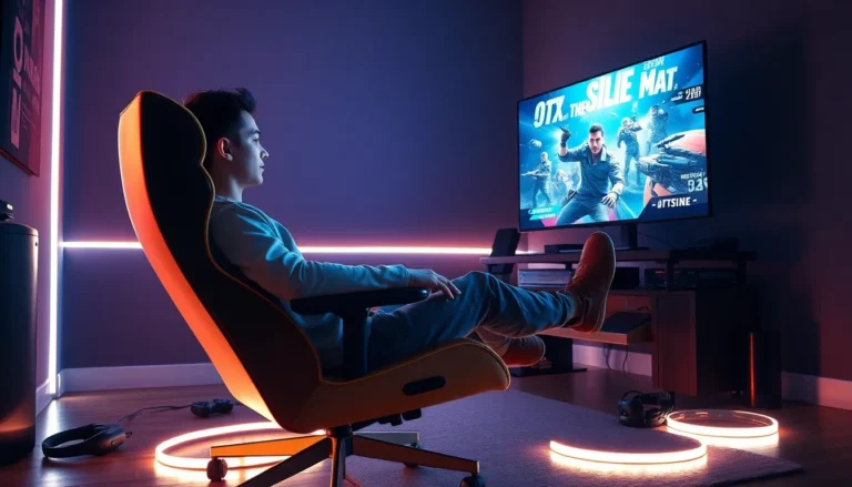 console gaming setup